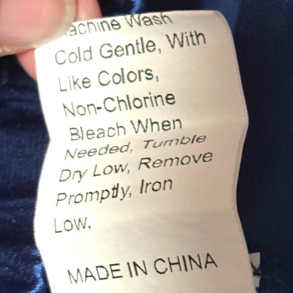 NWOT Deep Blue Satin Sleep Shorts - Black Lace Trim - Size XL - Sexy Lingerie - Picture 6 of 9